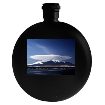 Mountains Round Flask