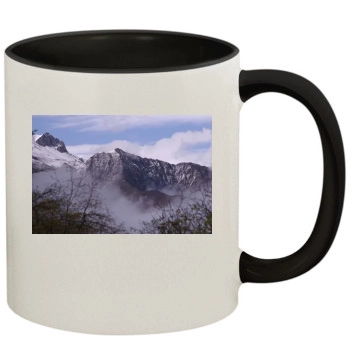 Mountains 11oz Colored Inner & Handle Mug