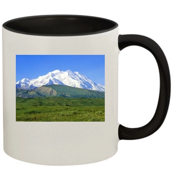 Mountains 11oz Colored Inner & Handle Mug