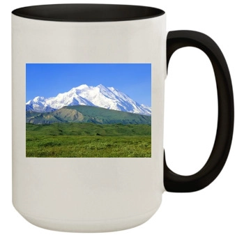 Mountains 15oz Colored Inner & Handle Mug