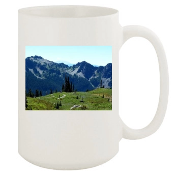 Mountains 15oz White Mug