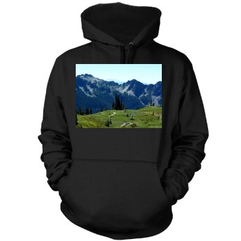 Mountains Mens Pullover Hoodie Sweatshirt