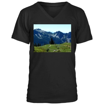 Mountains Men's V-Neck T-Shirt