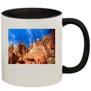 Mountains 11oz Colored Inner & Handle Mug