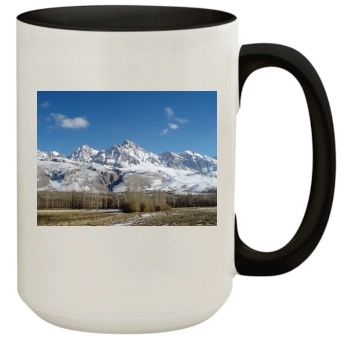 Mountains 15oz Colored Inner & Handle Mug