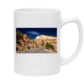 Mountains 14oz White Statesman Mug