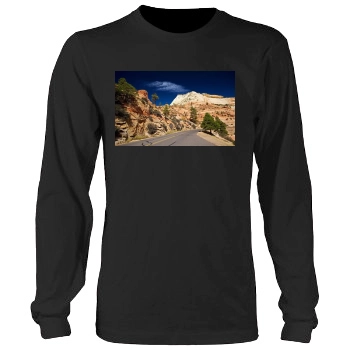 Mountains Men's Heavy Long Sleeve TShirt