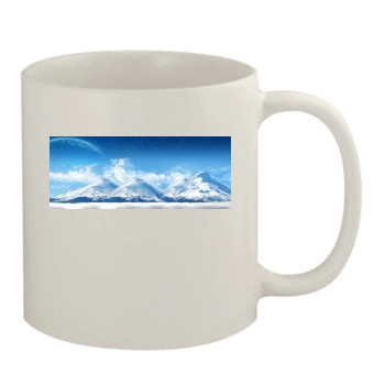 Mountains 11oz White Mug