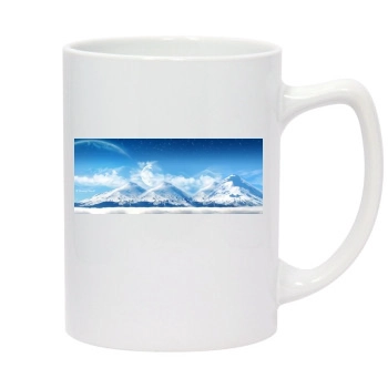 Mountains 14oz White Statesman Mug