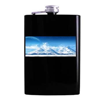 Mountains Hip Flask