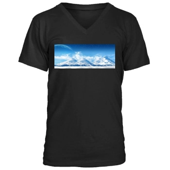 Mountains Men's V-Neck T-Shirt