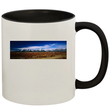 Mountains 11oz Colored Inner & Handle Mug