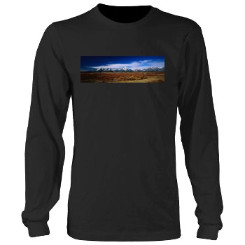 Mountains Men's Heavy Long Sleeve TShirt