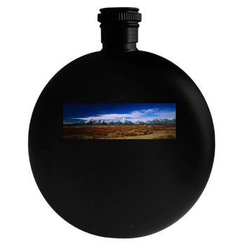 Mountains Round Flask