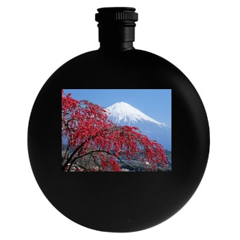 Mountains Round Flask