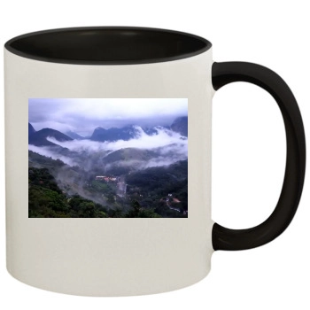 Mountains 11oz Colored Inner & Handle Mug