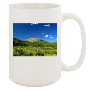 Mountains 15oz White Mug