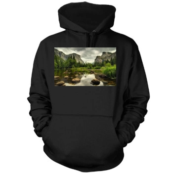 Mountains Mens Pullover Hoodie Sweatshirt