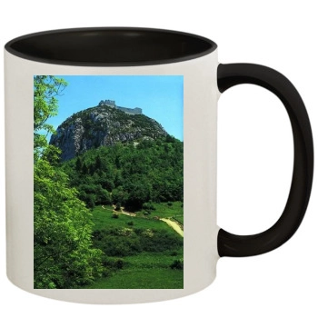 Mountains 11oz Colored Inner & Handle Mug