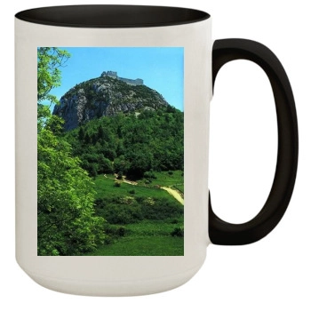 Mountains 15oz Colored Inner & Handle Mug