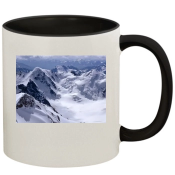 Mountains 11oz Colored Inner & Handle Mug