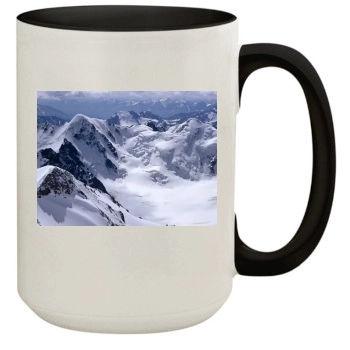 Mountains 15oz Colored Inner & Handle Mug