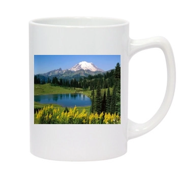 Mountains 14oz White Statesman Mug