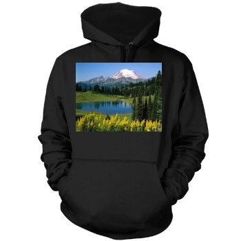 Mountains Mens Pullover Hoodie Sweatshirt