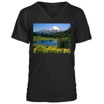 Mountains Men's V-Neck T-Shirt