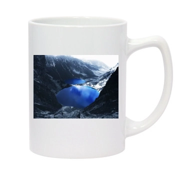 Mountains 14oz White Statesman Mug