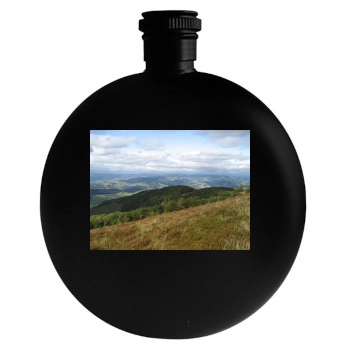 Mountains Round Flask