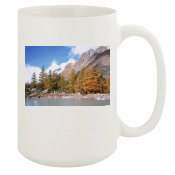 Mountains 15oz White Mug