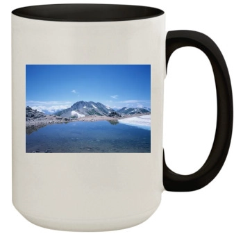 Mountains 15oz Colored Inner & Handle Mug