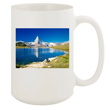 Mountains 15oz White Mug