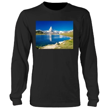 Mountains Men's Heavy Long Sleeve TShirt