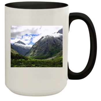 Mountains 15oz Colored Inner & Handle Mug