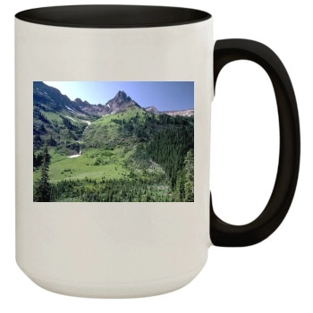 Mountains 15oz Colored Inner & Handle Mug