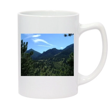 Mountains 14oz White Statesman Mug