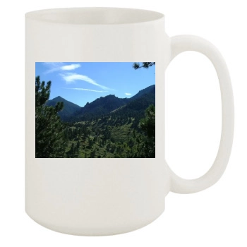 Mountains 15oz White Mug