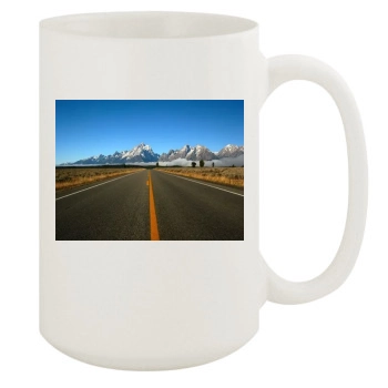 Mountains 15oz White Mug