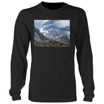 Mountains Men's Heavy Long Sleeve TShirt