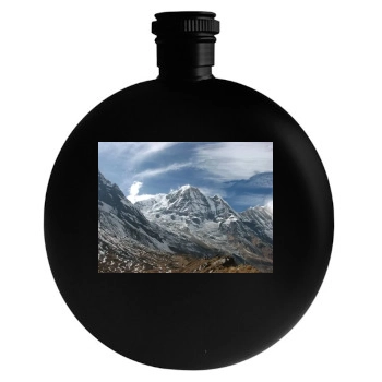 Mountains Round Flask