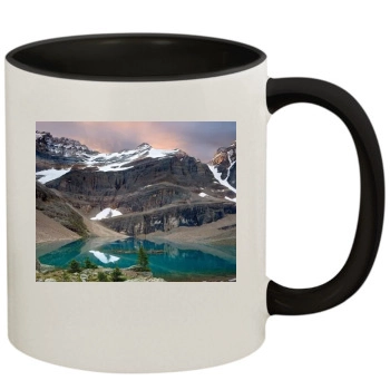 Mountains 11oz Colored Inner & Handle Mug