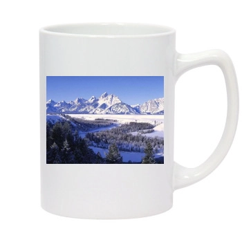 Mountains 14oz White Statesman Mug