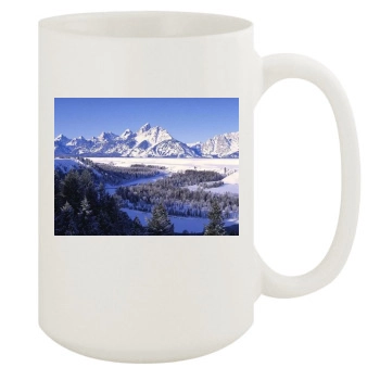 Mountains 15oz White Mug