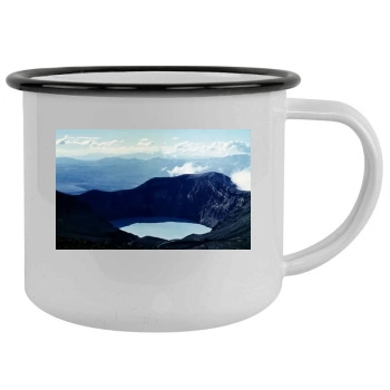 Volcanoes Camping Mug