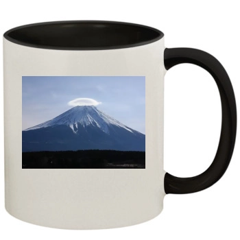 Volcanoes 11oz Colored Inner & Handle Mug