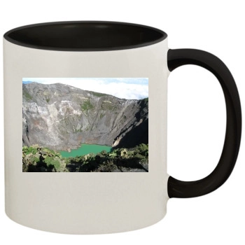 Volcanoes 11oz Colored Inner & Handle Mug