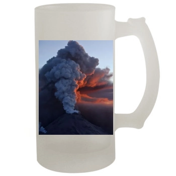 Volcanoes 16oz Frosted Beer Stein