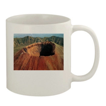 Volcanoes 11oz White Mug